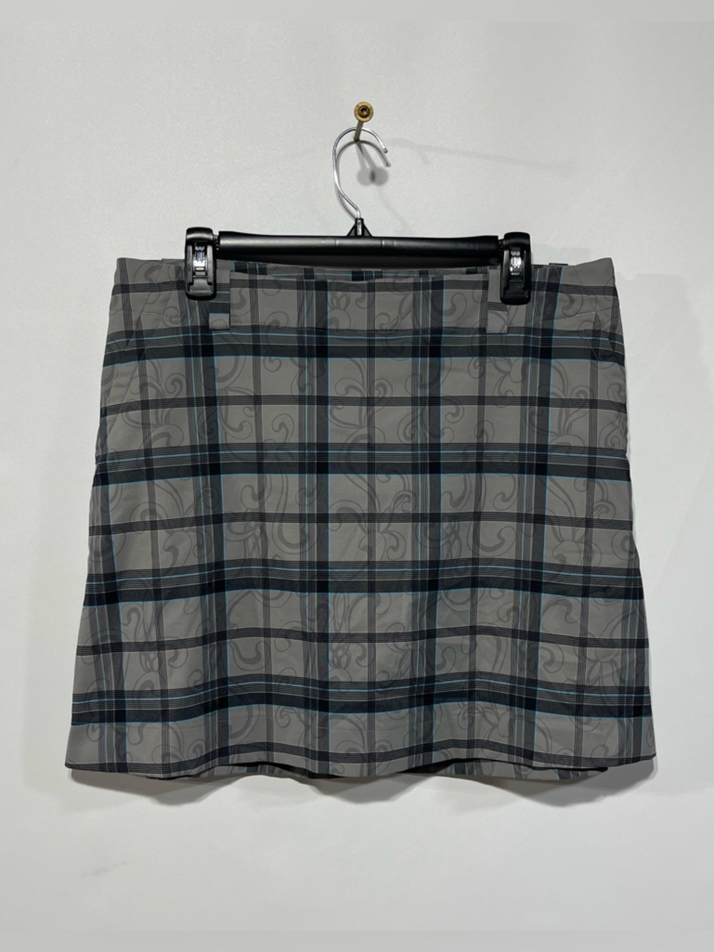 Nike‎ Golf Skort/ Skirt with Subtle Swirl And Plaid Print Womens Size 12